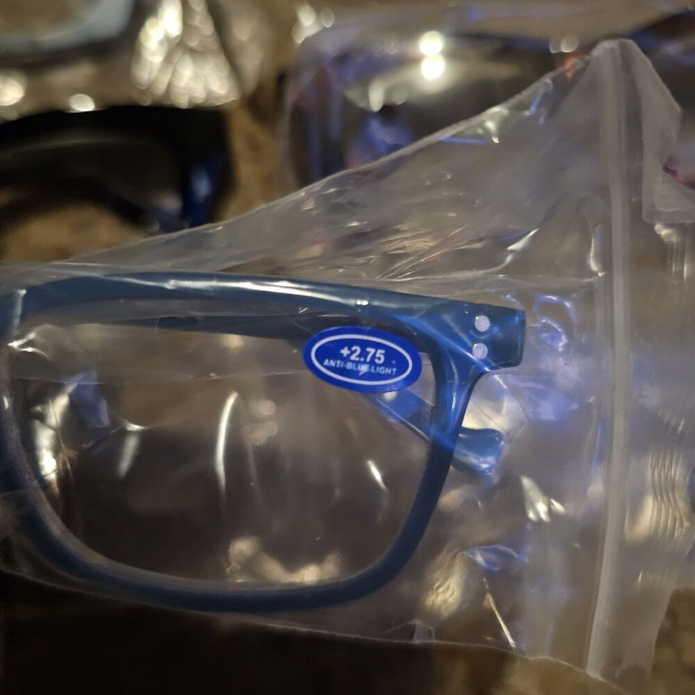 CCVOO 5 Pack Reading Glasses Assorted Colors 2.75 Magnification - Picture 3 of 9